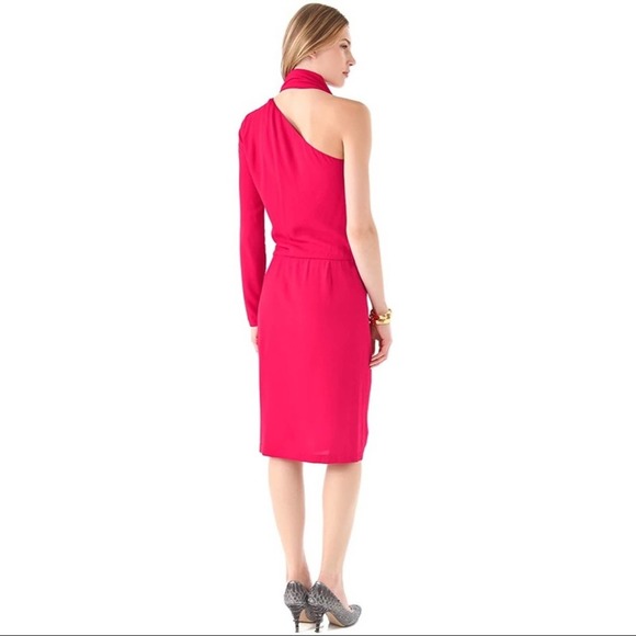 DIANE VON FURSTENBERG Bowman Dress Rosey Red - Picture 14 of 15